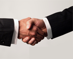 Business handshake